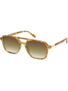 Sojos Women Mens Yellow Tortoise Trendy Rectangle Retro Shades Sunglasses